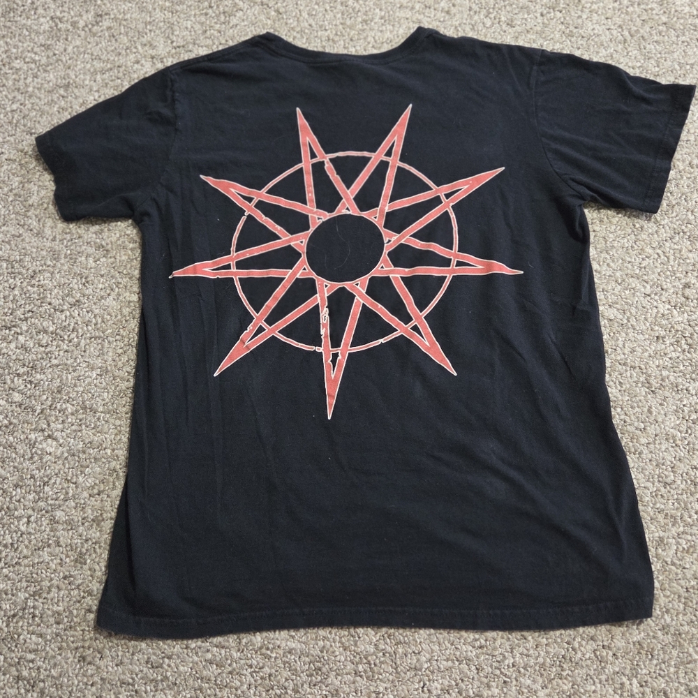 Vtg 2000s Slipknot The Gray Chapter Double Sided Metal Band Tee Large Bay Island - Picture 5 of 10